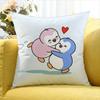 Cute Pudgy Penguin   Various Sizes Square Pillow Case For Car Home Bedchamber Decor