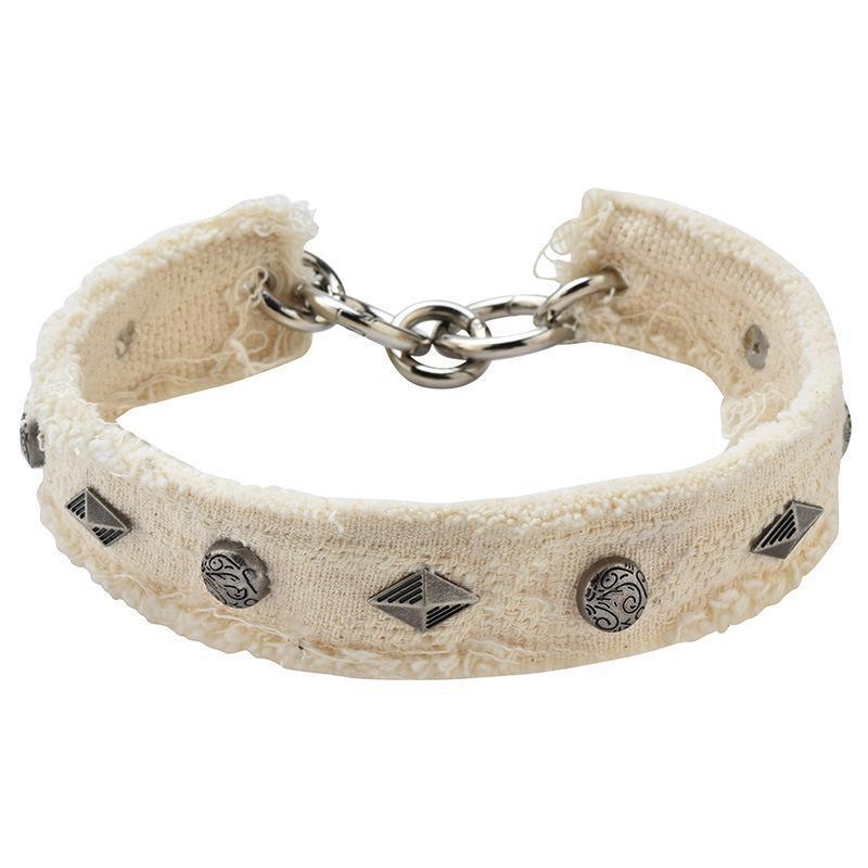 Geometric Choker Necklace With Spike Edges For Fashion Women