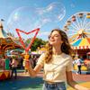Large 46cm Bubble Wand Sword with 20ml Concentrated Solution Plastic Bubble Maker Toy for Outdoor Activities Parties Events