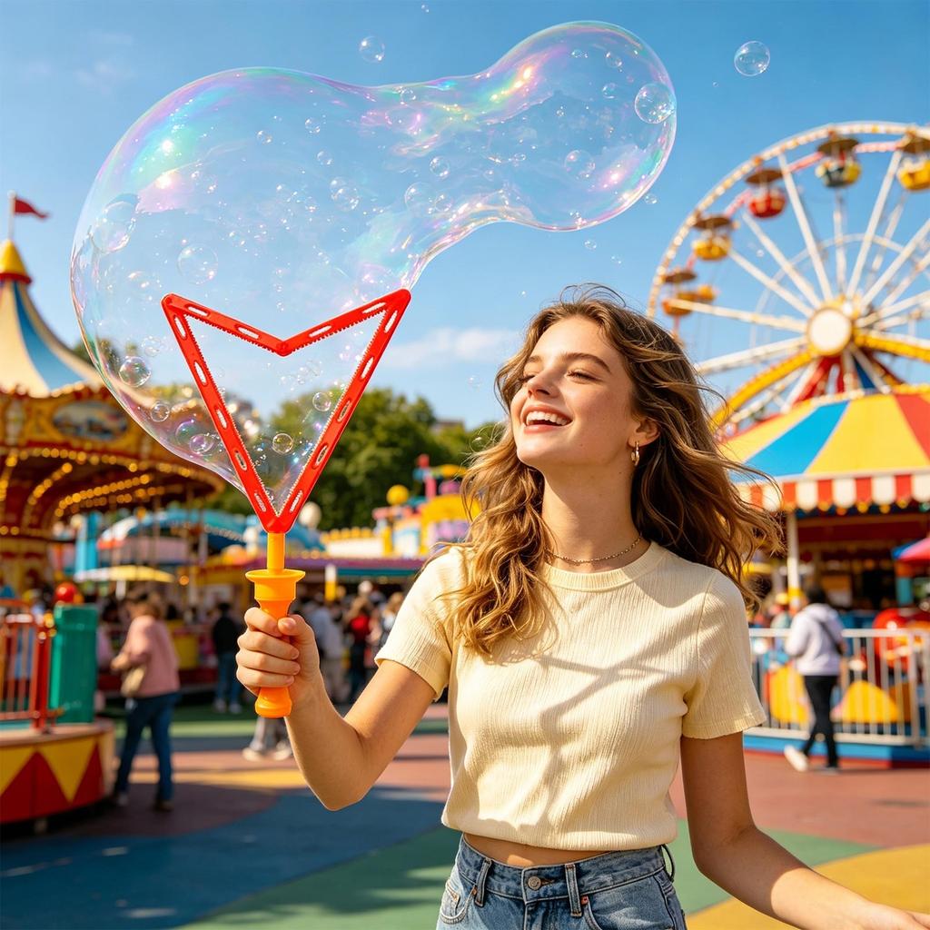 Large 46cm Bubble Wand Sword with 20ml Concentrated Solution Plastic Bubble Maker Toy for Outdoor Activities Parties Events
