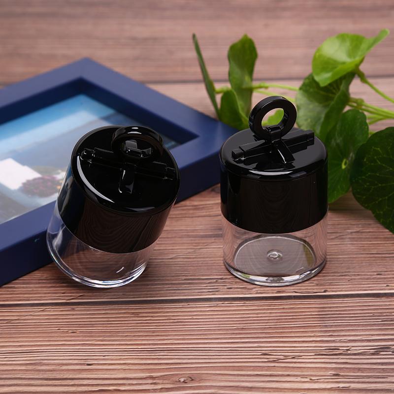 10G Portable Plastic Empty Loose Powder Box Makeup Jar Container With Puff