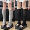 1-2pairs New Korean Sweet Ballet Style Long Stocking Women's Lace Pile Socks Academy Style Versatile Half Foot Socks