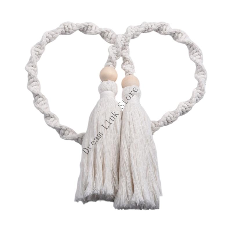 Curtain Tiebacks Rope,Decorative Handmade Tie Backs Curtain Holdbacks Holders Cord for Window Drapes Outdoor Indoor