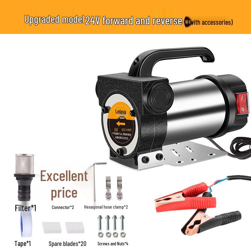 LmLaVa Self-Priming Electric Oil Pump 12V/24V/220V - Diesel & Fuel Extractor