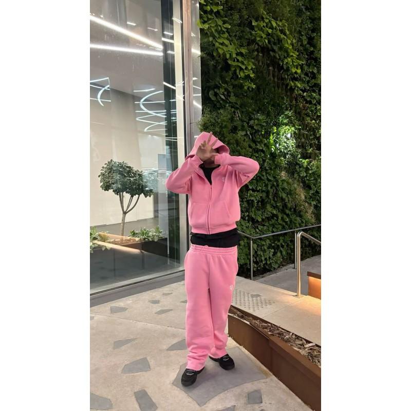 Unisex Hooded Tracksuit Set Casual Sportswear