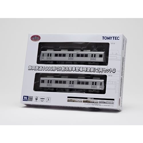 Tomytec Railway Collection Tetsuro Shizuoka Railway 1000 Series Distributed Air-Conditioned Car Original Paint Set of 2, Diorama Supplies, 334101