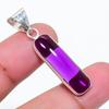 Natural Amethyst Gemstone 925 Sterling Silver Jewelry Pendant 1.46" AP-16405