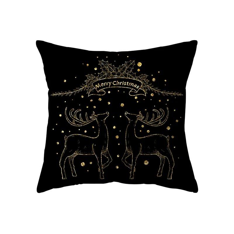 Christmas Themed Pillowcases Car Accessories Office Santa Claus Living Room Sofa Home Pillowcases