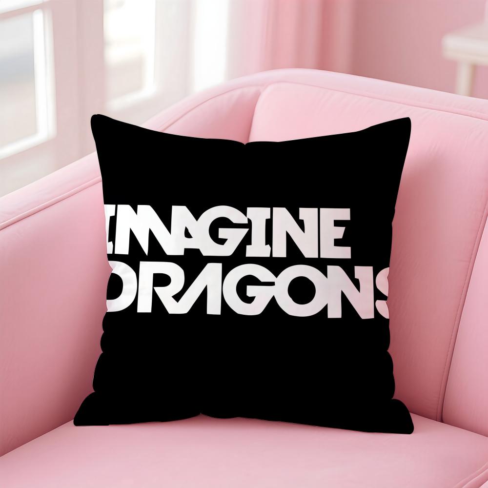 Federa Cuscino Pattern Passionale Band Imagine Dragons Tessuto Morbido Amichevole Cerniera a Scomparsa