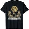 Ratte Maus Heulender Mond T-Shirt