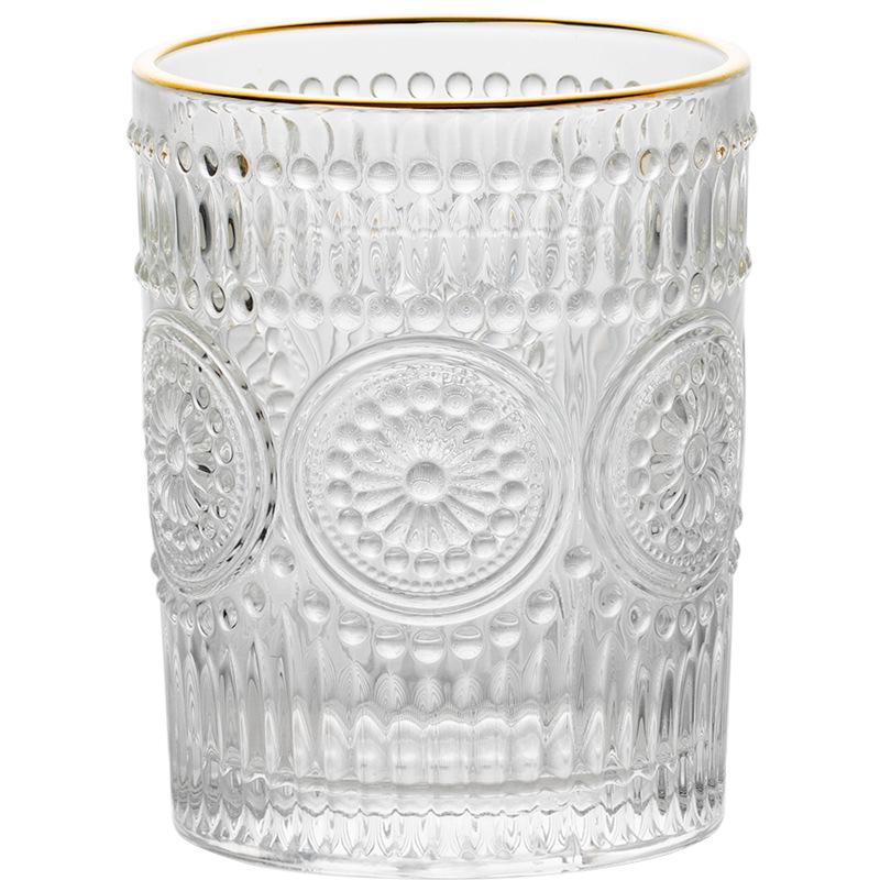 Glasrelief Haushaltswasserbecher-Set weiblich ins Wind Phnom Penh Teetasse Frühstück Haferbecher Kaffeetasse