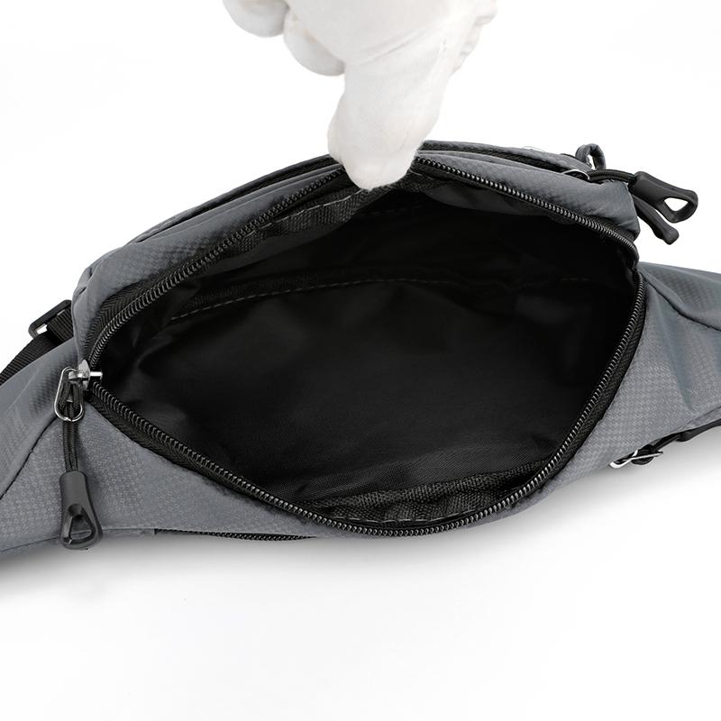 Pánská crossbody taška s velkou kapacitou, ledvinka, multifunkční náprsní taška