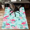 Crystal Velvet Flamingo Printed Area Rug Carpet for Bedroom, Living Room, Home Office Decor, Rugs Mat, Fashion Mat Rug for Bedside A25