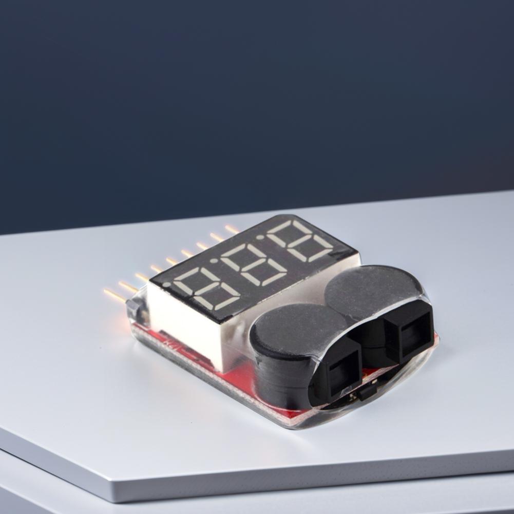 For 1S/2s/3s/4s/5s/6s/7s/8s Low Voltage Buzzer Alarm Lipo Battery Voltage Indicator Tester Wholesale Price for 3.7v 7.4v 11.1v
