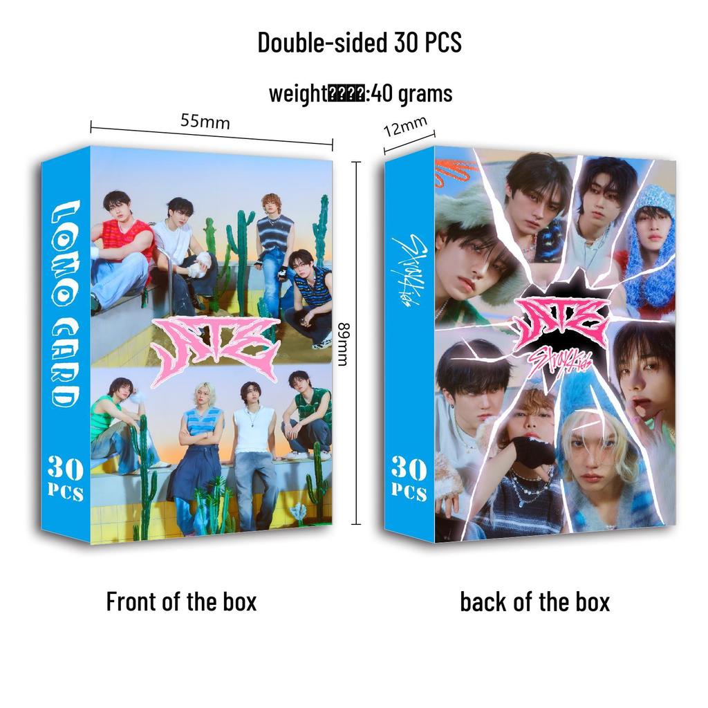 Stray Kids Celebrity Double-Sided Photo & LOMO Card Set (30 Greeting Cards)