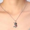 Halloween Gothic Curse Doll Necklace Cartoon Dark Style Terror Doll Silvery Necklace Create Festival Horror Atmosphere Jewelry