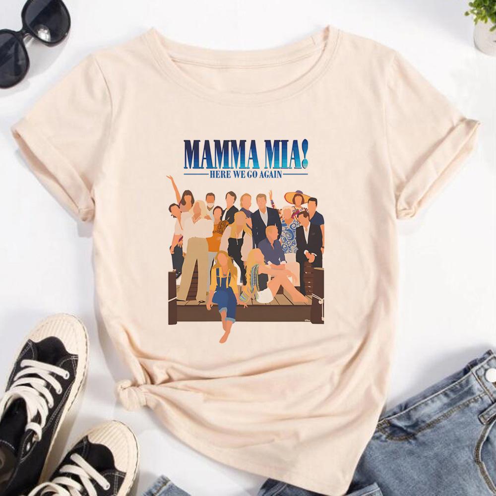 Mamma Mia t shirt Women streetwear graphic anime t shirt female harajuku y2k Japanese clothes