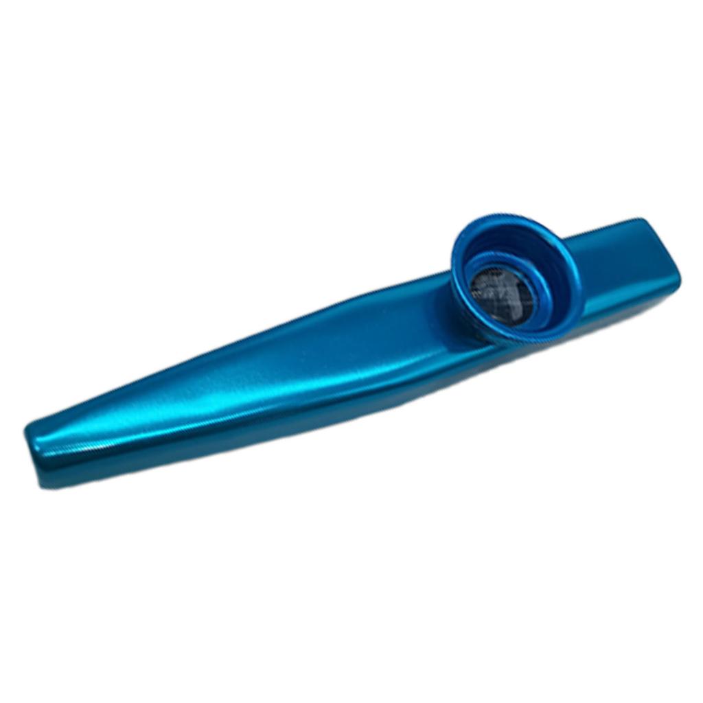 Kazoo Flute Aluminum Easy Playing Professional Kazoo Musical Instrument Gifts Blue