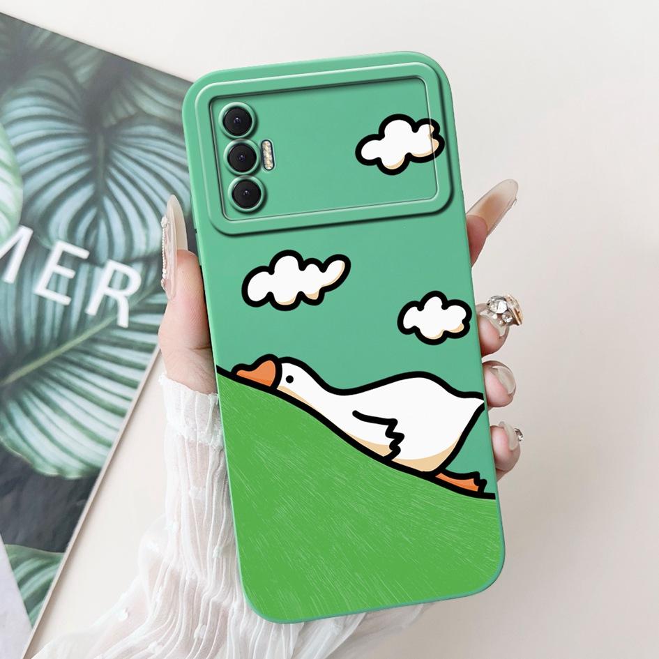 6.6" For Tecno Spark 8P 2021 Case Lovely Panda Cartoon Camera Protection Soft Matte Cover For Tecno Spark8P 8 P KG7H KG7n Bumper