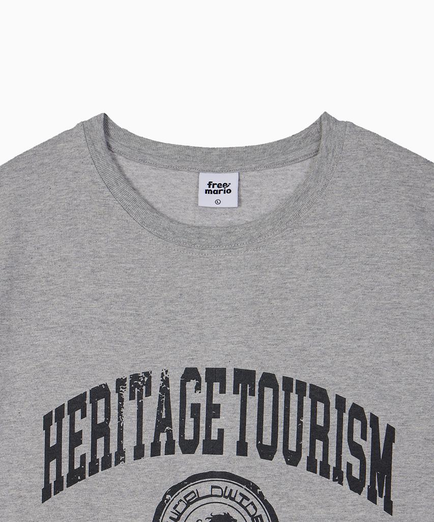 FREEMARIO Tourism Arch Logo T-Shirt [Gray]