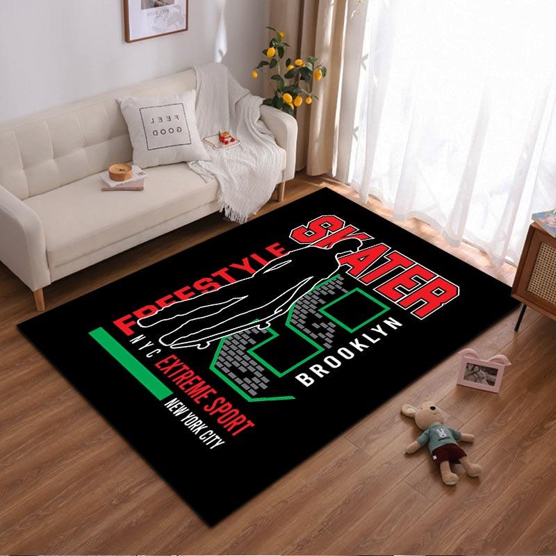 

Freestyle Skater Brooklyn NYC Extreme Sport Carpet Home Rug Decor Suitable for use as an anti-slip for living room bedroom sofas 40x60cm( 15x23in )