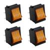 Pack Of 4 Rocker Switches With LED Indicators Light Accessory for Easy Operations In Various Electrical Circuits