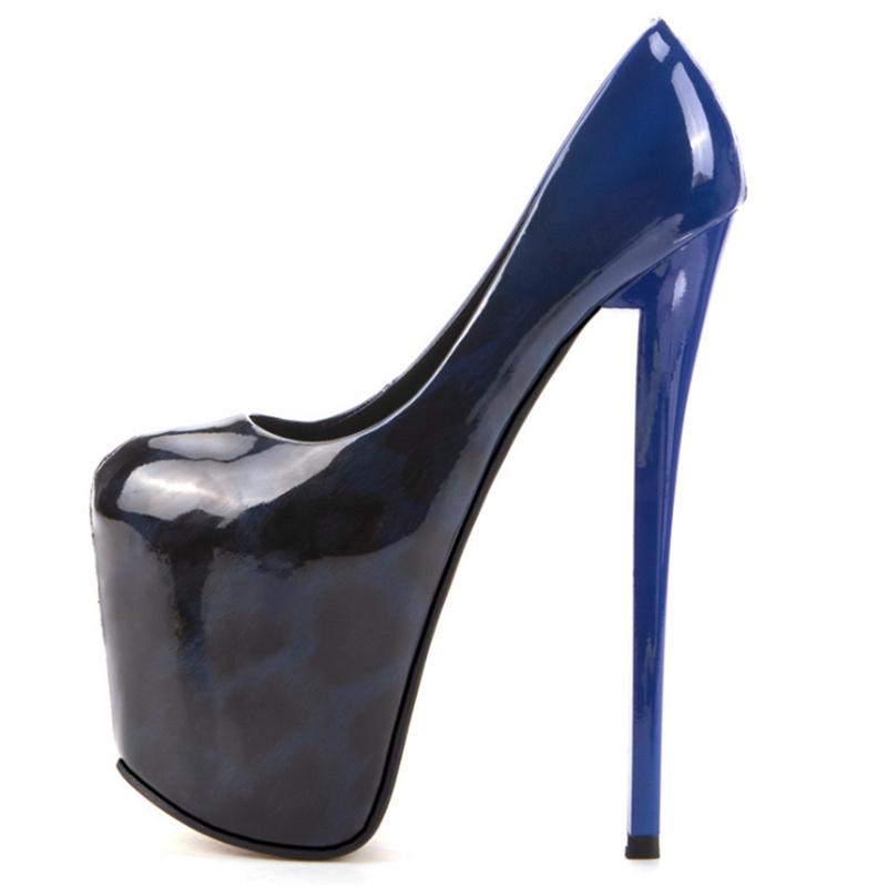 Sexy Leopard High Heels Women Shoes Platform Large Size 45 50 Gold Red Women's Heels Pumps Brand Fetish Party Dance Shoes Lady