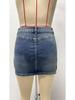 2025 Sexy Retro Denim Mini Skirt: Loose, Slimming, Stylish Women's Fashion