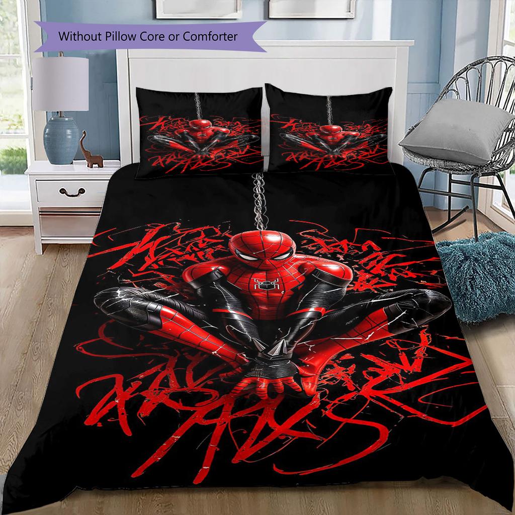 Dark and Edgy Spider-Man Bedding Set – The Perfect Choice To Decorate Your Bedroom and Enhance Your Home Life.