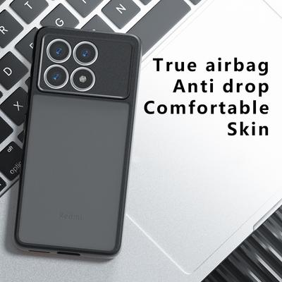 Funda para POCO X6 Pro M6Pro 4G Funda trasera de lujo mate transparente con armadura para Xiaomi Poco X 6 X5 F6 F5 Pro Acrílico duro PC + TPU a prueba de golpes