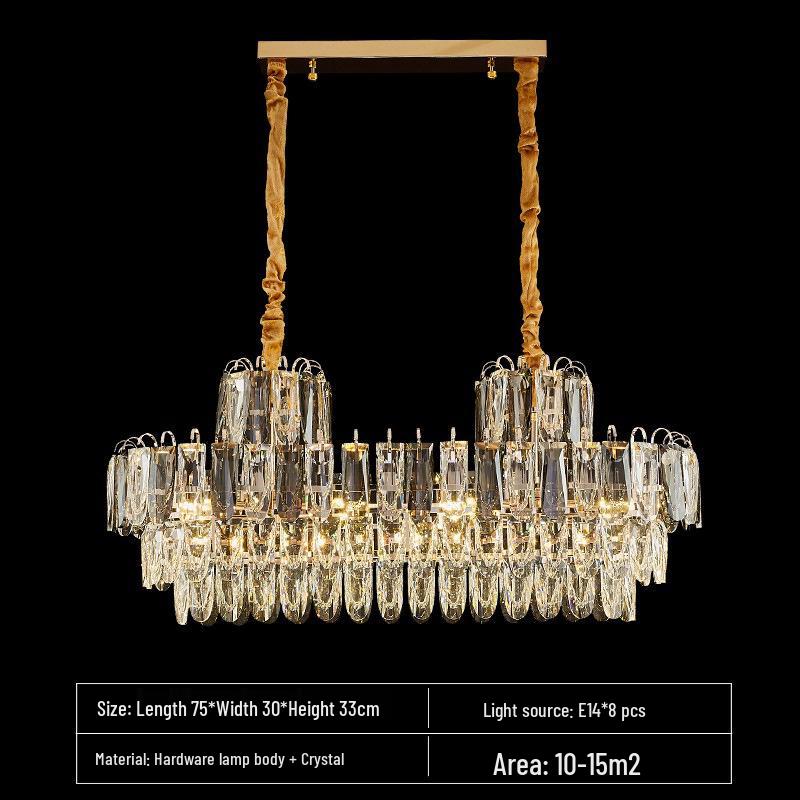 2025 Modern Minimalist Crystal Chandelier for Living and Dining Rooms