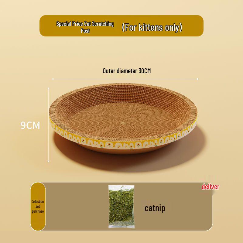 

Сизалевая ткань Овальная когтеточка и лежанка для кошек: Саморазвлечение Точение Когтей, Нелиняющий Дизайн, Морда Большой Кошки Default