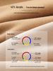 Women's Lyocell Tencel Round Neck Base Layer, Thickened Velvet Wool-Silk Long Sleeve Top for Autumn/Winter