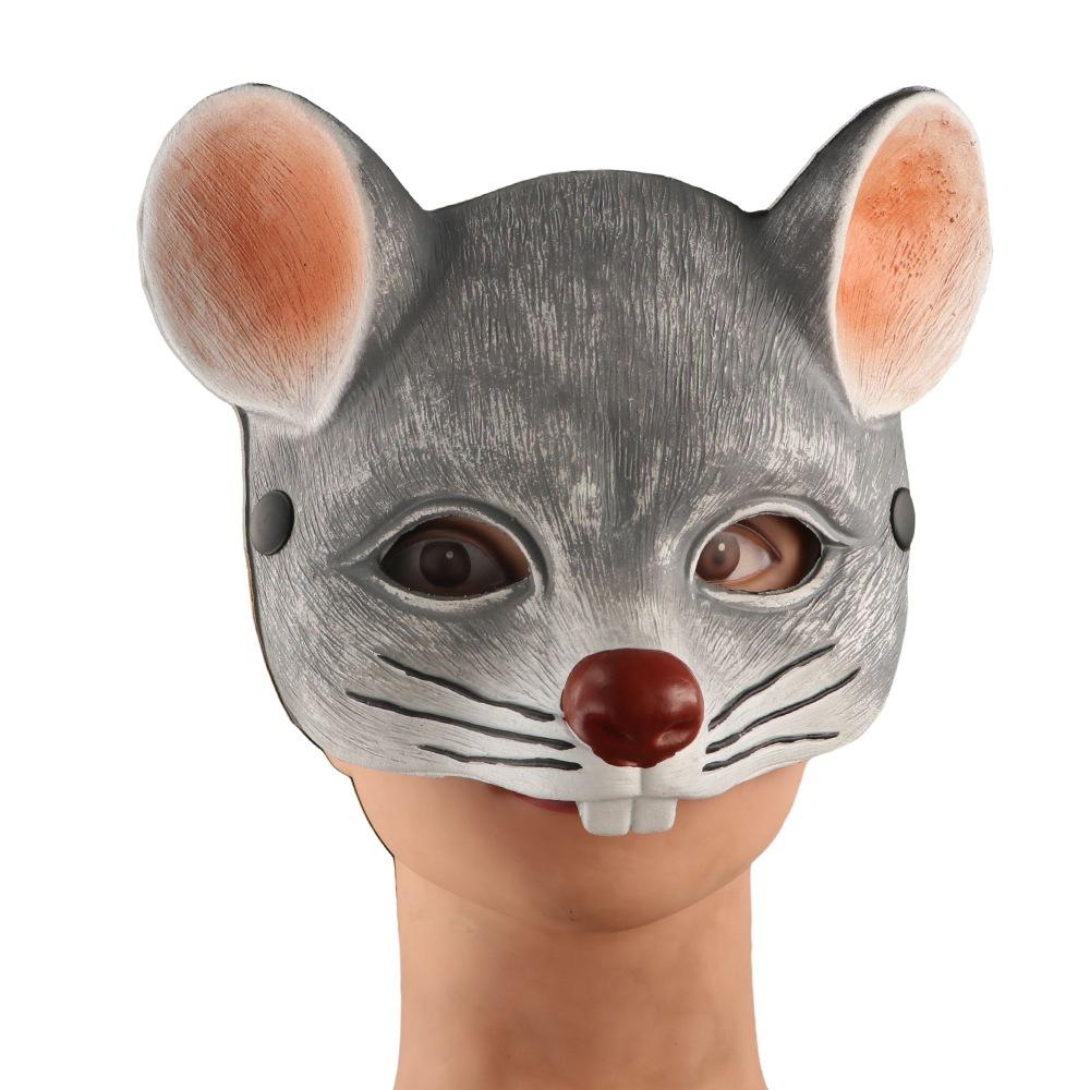 Prop Party Masks Play Mouse Masks Mouse Face Cover Half Face Mask Halloween Masks 3D Animal Mask