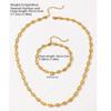 Stainless Steel Jewelry Set Necklaces Bracelet with Cute Pig Nose Hollow Carving High-end textured jewelry set For Women Jewelry