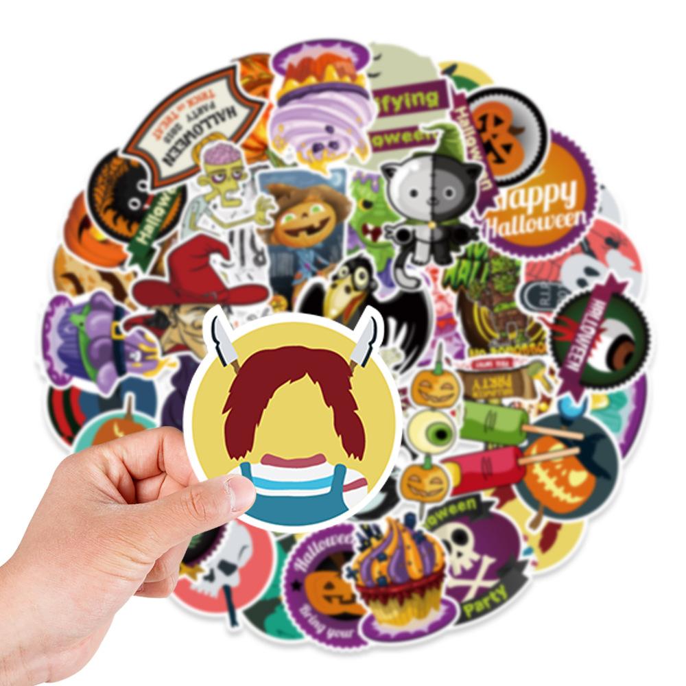 100 Halloween Graffiti Stickers Car Water Cup Laptop Decoration Stickers