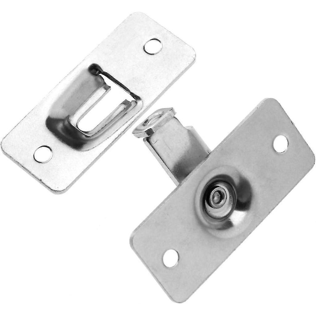 2x 201 Stainless Steel 90 Degree Right Angle Lock with Fixing Screws