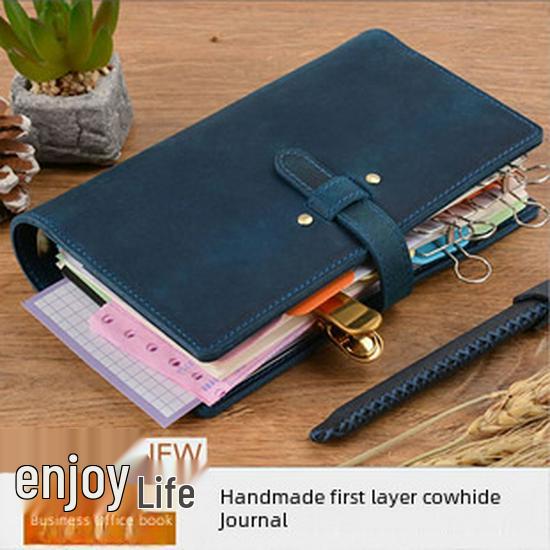 Genuine Leather A5/A6/B6 Notebook Cover - Top Layer Vegetable Tanned Protective Envelope Case