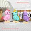 1Pcs Duckling Bouncing Egg Toy Cute Walking Hatchling Animal Shaped Lightweight Fun Toy for Kids Picnic Outdoor Activities
