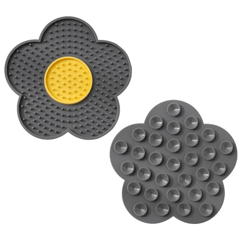 Dog Licking Pad With Suctions Cup Dog Licking Mat Slow Feeders for Wet and Dry Food, Treat, Butter
