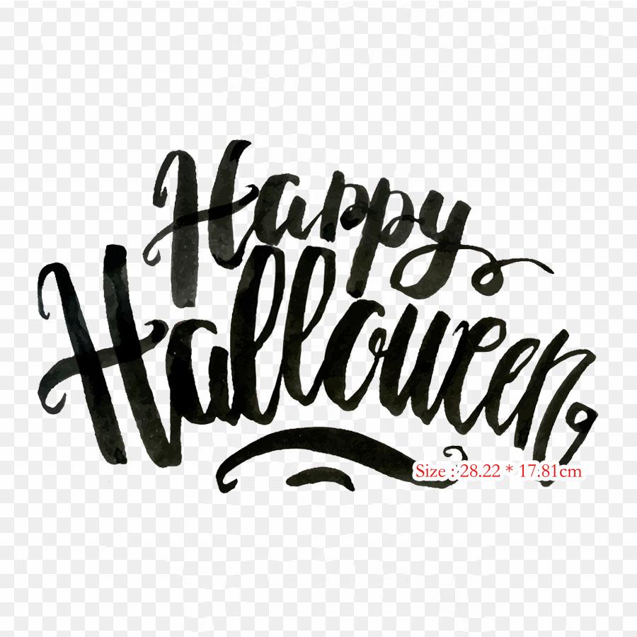 

Счастливый Хэллоуин фон Хэллоуин утюг на теплопередаче печать виниловые нашивки наклейки для одежды DIY аппликации моющиеся нашивки