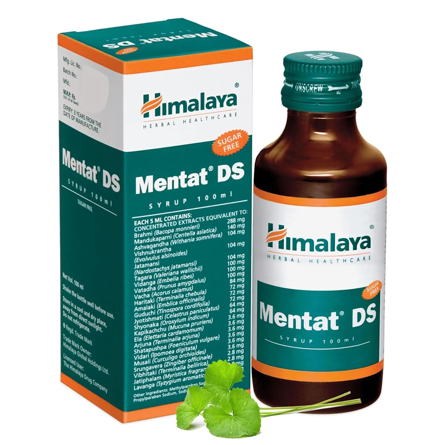 

Himalaya Mentat DS 100 ml Memory Enhancing Herbal Syrup For Focus And Learning Support