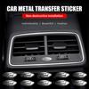 10/20pcs For Ford Escort Explorer Focus Kuga Mustang RS Ranger Car Interior Nickel Badge Phone Key Decoration Sticker Accessorie