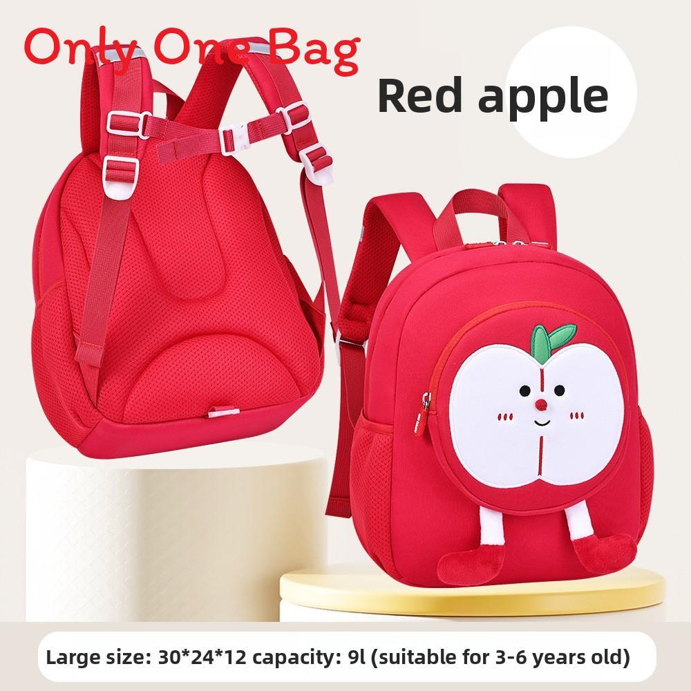 Kids Backpack With Fruit Embroidery Duffle Bag For School And Travel