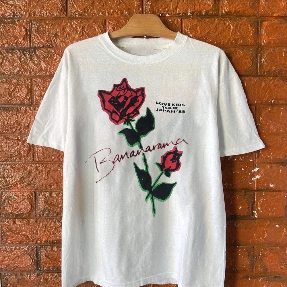 Vtg Bananarama Lovekids Tour Cotton White Full Size Unisex Shirt TT63 Unisex T-Shirt L