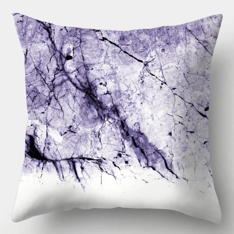 Purple Geometric Decorative Cushion Cover Pillow Pillowcase Polyester 45*45 Throw Pillows Home Decor Pillowcover