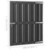 WPC Gartentor 100 x 112 cm Grau