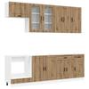Kitchen Unit PORTO 8 Pcs Artisan Oak Engineered Wood