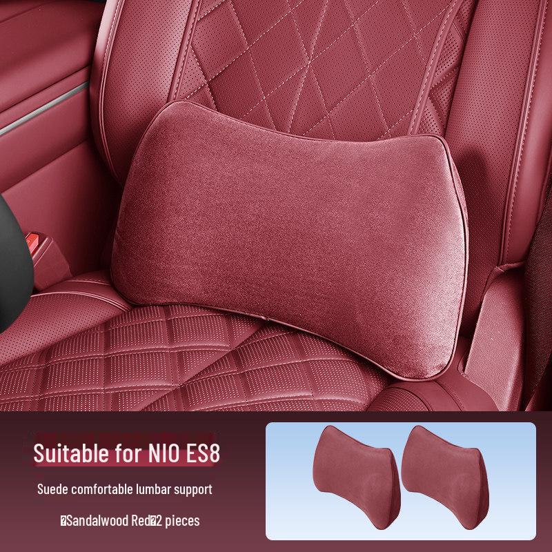 Nio ES8 Lumbar Support Cushion: Suede Velvet Seat Back and Bottom Pad for 26 Models.
