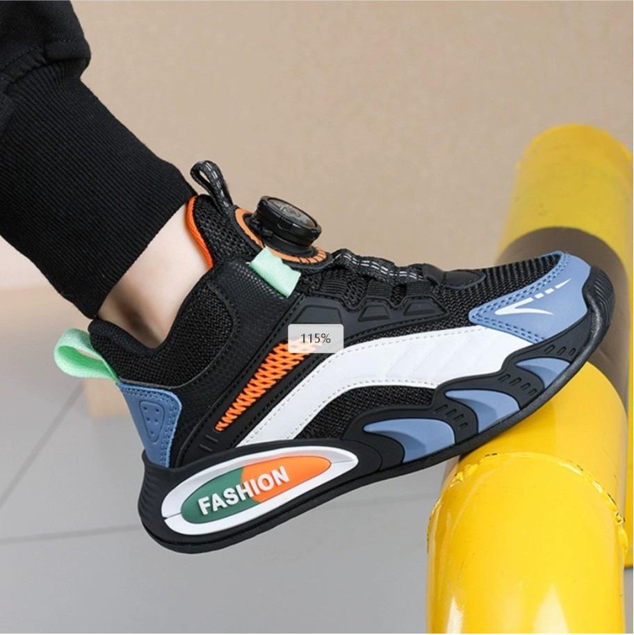 Tênis de Basquete de Malha Tendência para Meninos Adolescentes - Coleção Primavera/Verão 2025